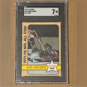 Ken Dryden 1972/73 Topps Montreal Canadiens Vintage 2nd Year Hockey Card Graded